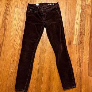 Gap Brn Velvet Pants